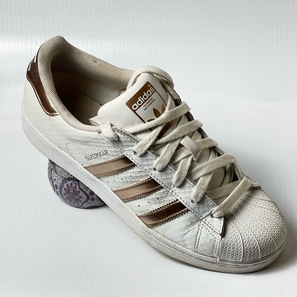 Adidas Superstar Shell Top Honeycomb Rose Gold Copper Metallic US Size 8